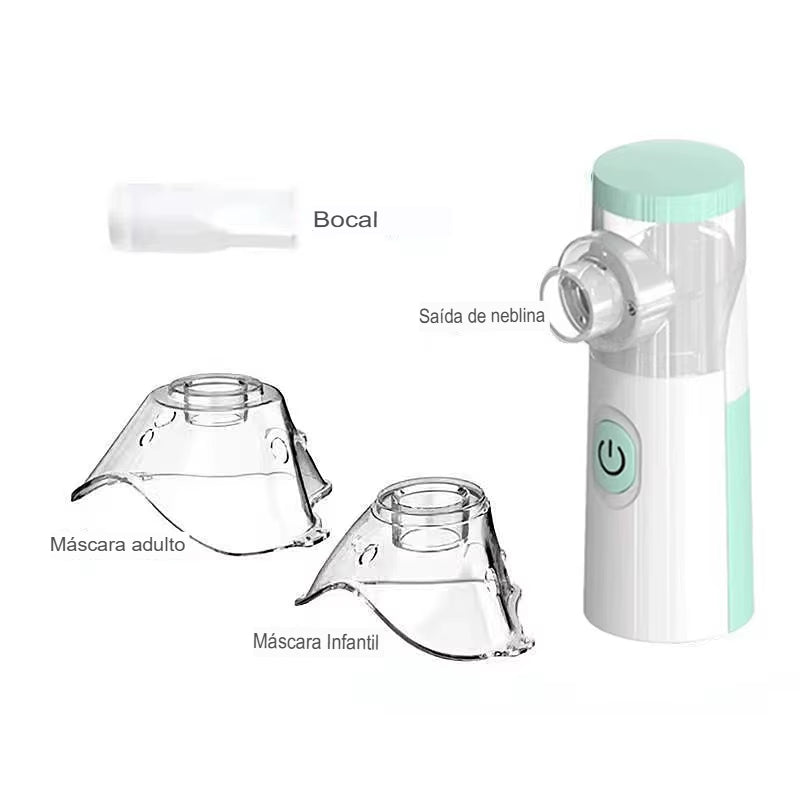 Nebulizador Portátil Melhora a Respiração