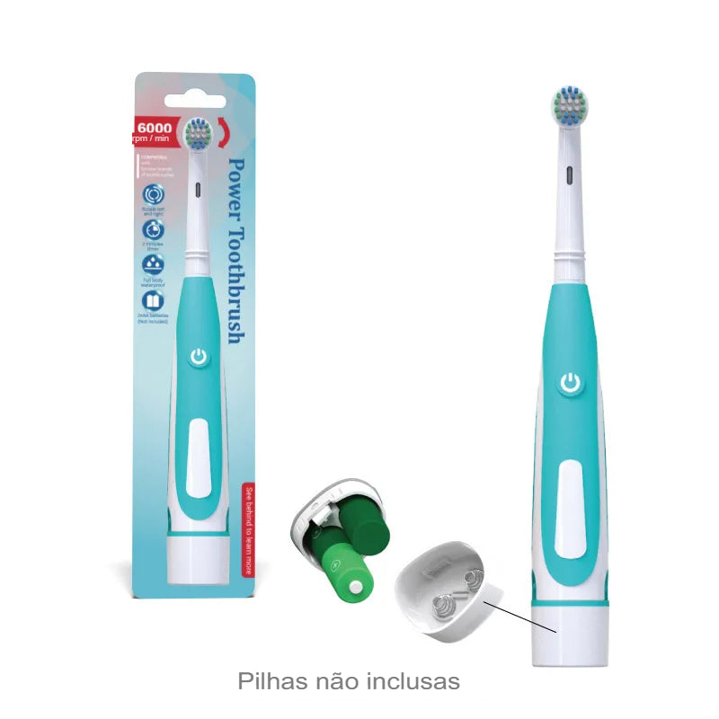 Escova de Dentes Elétrica Rotativa